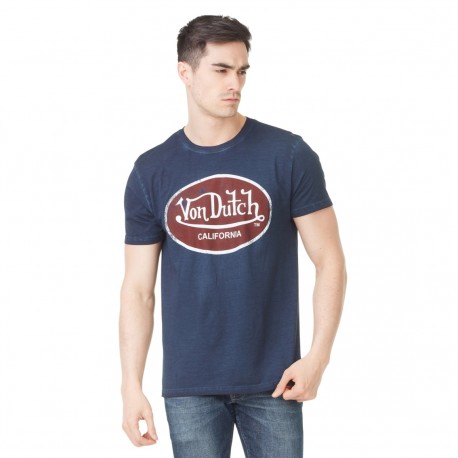 T-shirt homme Von Dutch Aaron'19 Bleu Marine