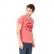 T-shirt Col V homme Von Dutch Aeron Rouge
