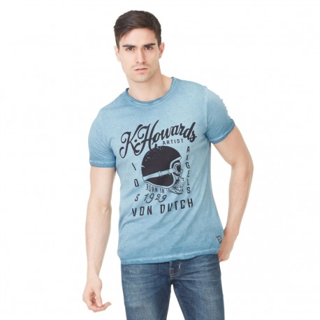 T-shirt homme Von Dutch Cortes'19 Bleu