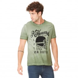 T-shirt homme Von Dutch Cortes'19 Vert Kaki