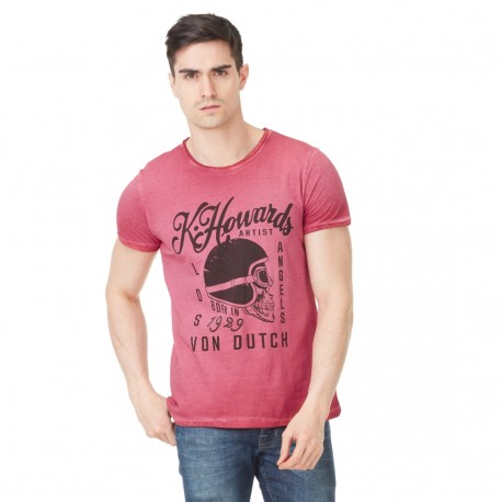 T-shirt homme Von Dutch Cortes'19 Rouge