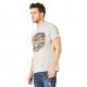 T-shirt homme Von Dutch Gas Gris Chiné