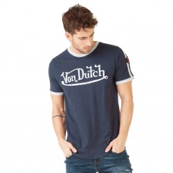 T-shirt homme Von Dutch Studs Bleu Marine